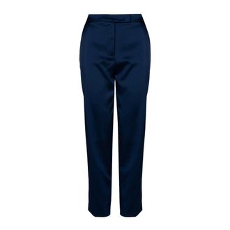 Liu Jo Pantalones Rectos - Trousers - Mujer - Azul - M
