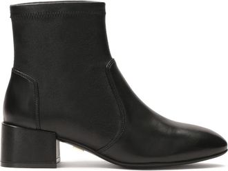 Kazar Instaplaarzen met lage hak - Dames - Laarzen met Hak - Zwart - 37 EU - Leer - Schoenen