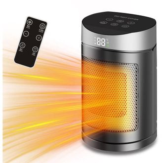 Elle Calefactor Infrarrojo Port&aacute;til De 1500 W, Calienta R&aacute;pidamente Hasta 18 M&sup2;, Oscilaci&oacute;n De 70&deg;, Funcionamiento Silencioso, Protecci&oacute;n Antivuelco