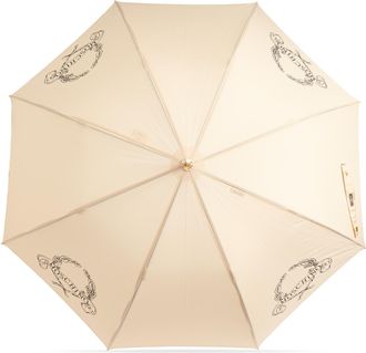 Moschino Parasol With Logo, Unisex, Beige