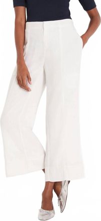 Nic+Zoe Rumba Park Wide-Leg Crop Pant In White
