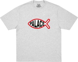 Palace Plaice T-Shirt Grey Marl P31TS043