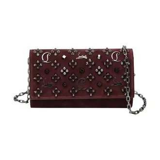 Christian Louboutin Paloma Wallet on a Chain - female - Christian Louboutin - Shoulder Bags - Brown - ONE SIZE - Bags