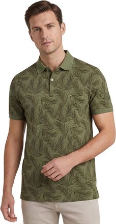 Tommy Hilfiger polo groen geprint katoen normale fit