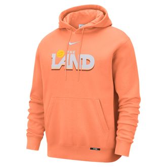 Nike Cleveland Cavaliers City Edition Nike Mens Basketball Club Pull-Over Hoodie in Orange | HQ8866-835