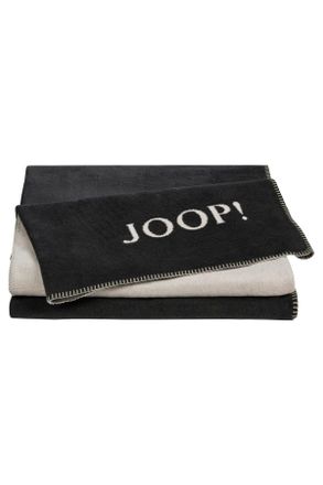 Joop Plaid, Anthrazit, Grau, Textil, Uni, 150x200 cm, Made in Germany, Kettelrand, Double face, Heimtextilien, Wohntextilien, Decken, Plaids