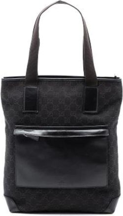 Gucci Pre-owned Tote Bags, female, Brown, Size: ONE SIZE Pre-owned Denim Tote