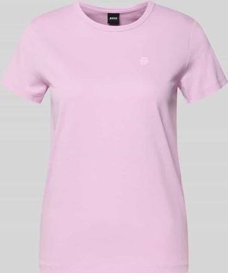 HUGO BOSS Regular Fit T-Shirt aus reiner Baumwolle Modell Eventsa11 in Pink, Gr&ouml;&szlig;e XS