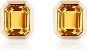 Goshwara Manhattan Stud Earrings in Yellow at Nordstrom