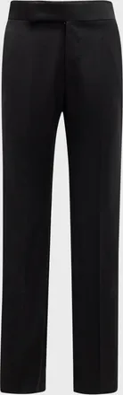 Emporio Armani Men & apos;s Wool Tuxedo Trousers