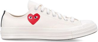 Converse Rode Hart Lage Top Sneaker - Dames - Sneakers - Wit - 41 EU - Schoenen