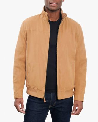 London Fog Lakewood Sherpa Lined Jacket In Whiskey