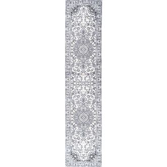 Jonathan Y Designs Palmette Modern Persian Floral Area Rug in Gray/cream at Nordstrom, Size 3Ft 0In X 5Ft 0In