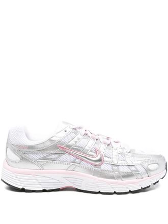 Nike P-6000 sneakers - women - Calf Leather/Fabric/Fabric/Rubber - 6.5 - Silver