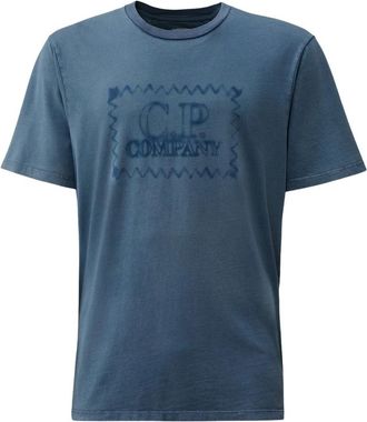 C.P. Company Blauw T-shirt - Heren - T-shirts - Blauw - XL - Katoen - Tops