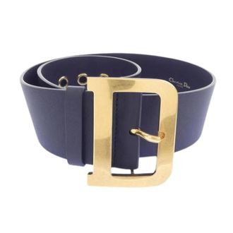 Dior Pre-owned Vintage Leather Belt - - Pre-owned - Donna - Blu - ONE SIZE