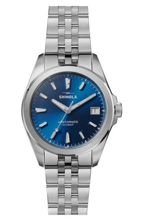 Shinola Circadian Monster Automatic Bracelet Watch, 36mm in Day Light Blue at Nordstrom