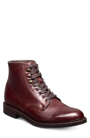 Allen Edmonds Higgins Mill Plain Toe Boot in Burgundy/Burgundy at Nordstrom, Size 11.5