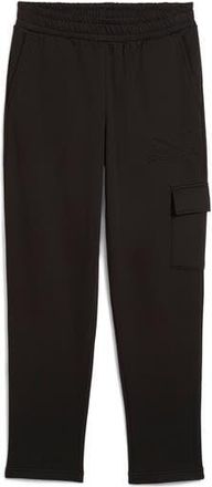 Puma Essentials Embossed Cargo Pants in Puma Black at Nordstrom Rack, Size Xx-Large