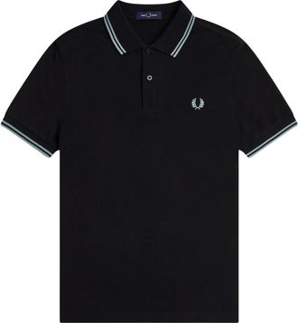 Fred Perry M3600 Twin Tipped Poloshirt - Heren - Polos - Zwart - XL - Katoen - Tops