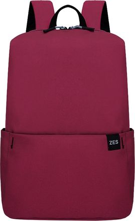 Generic Backpack Colorful Small Backpack Mens And Womens Bag Light Student Bag Lightweight Backpack Tent under 5 Pounds (Red, One Size)