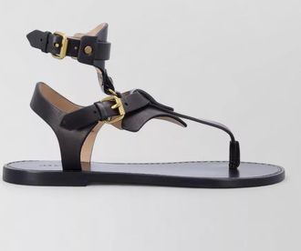 Isabel Marant leather embellished thong sandals
