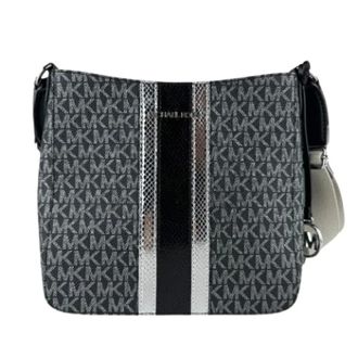 Michael Kors Pre-owned Coated Canvas Shoulder Bag - Dames - Pre-owned - Zwart - Maat: ONE Size Leer