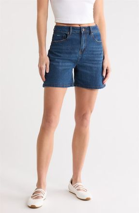 Vigoss Clean Hem Denim Shorts in Dark Wash at Nordstrom Rack, Size 25