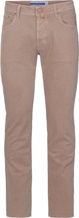 Jacob Cohen Beige Bard Slim Fit Trousers - male - Jacob Coh&euml;n - Slim-fit Trousers - Beige - W35 - Trousers