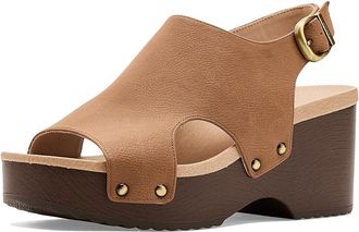 Dr. Scholls Wrenlee Womens Sandals Honey Brown : 9.5 M, Faux Leather