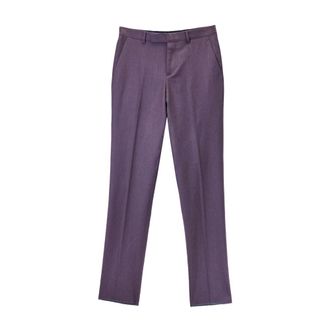 Paul Smith Slim-fit Trousers, male, Purple, Size: W30 Classic Wool-Cashmere Trousers