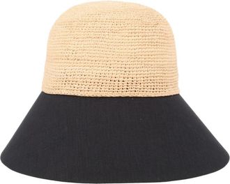 Helen Kaminski Beige Blaise Color Block Bucket Hat