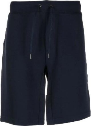 Ralph Lauren Navyblauwe Katoenen Bermuda Shorts met Iconisch Pony Borduurwerk - Heren - Korte Broeken - Blauw - L - Katoen - Korte Broeken