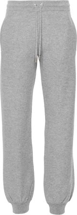 Versace drawstring knitted track pants - women - Virgin Wool/Cashmere - 42 - Grey