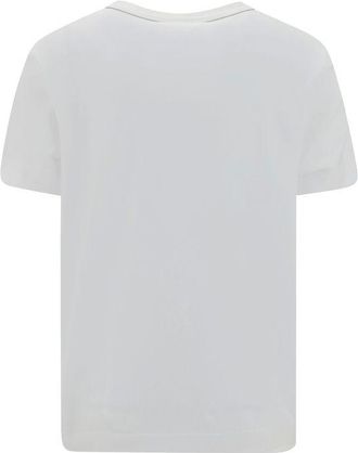 Brunello Cucinelli Womens White Cotton T-Shirt