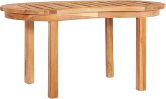 vidaXL Mesa De Centro De Madera Maciza De Teca 90x50x45 Cm Vidaxl