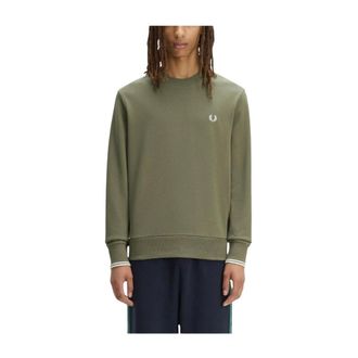 Fred Perry Sweatshirts, male, Green, Size: XL Sweatshirts