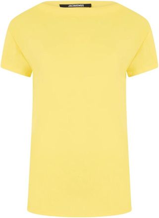 Jacquemus T-shirt met korte mouwen - Dames - T-shirts - Geel - S - Tops
