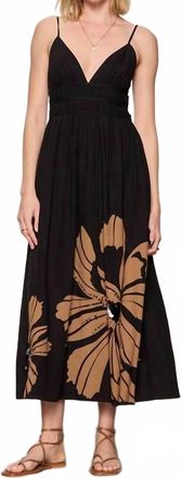 Sanctuary Mira Embellished Volume Maxi Dress In Macro Lotus