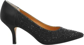 J. Rene&eacute; Womens Rishna Pump In Black Satin