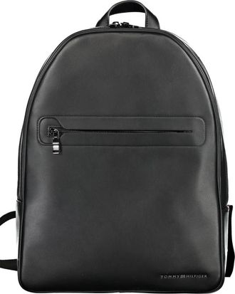 Tommy Hilfiger Zwarte heren rugzak met laptopvak - Heren - Rugzakken - Zwart - ONE Size - Tassen