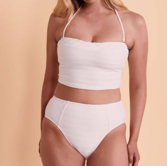 La Blanca Bandeau Bikini Top In White