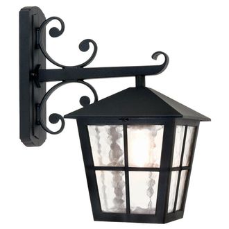 Netlighting Canterbury 1 Light Outdoor Wall Lantern Light Black E27
