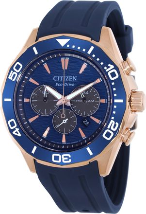 Citizen Endeavor Chronograph Quartz Blue Dial Mens Watch CA4733-00L