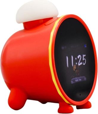 OEM Reloj Despertador Inteligente Con Aprendizaje Para Ni&ntilde;os: Entrenador De Sue&ntilde;o Diurno/nocturno, Control Por Voz, Rojo - 1 Unidad