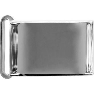 Trafalgar Store 25mm Smooth Polished Finish Compression Belt Buckle in Polish Silver at Nordstrom
