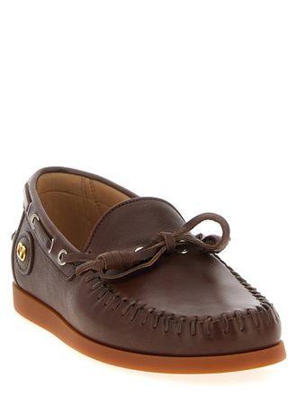 Valentino Garavani Palm Avenue Boat Shoe - Brown