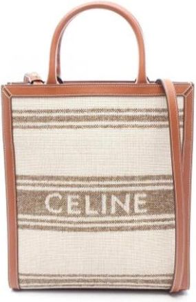 Celine Pre-owned Tote Bags, female, Beige, Size: ONE SIZE Pre-owned Vintage Canvas Tote Bag