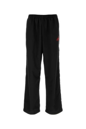 Willy Chavarria Black Wool Ruff Pant