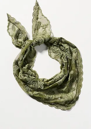Elizabeth Gillett Floral Lace Hair Scarf